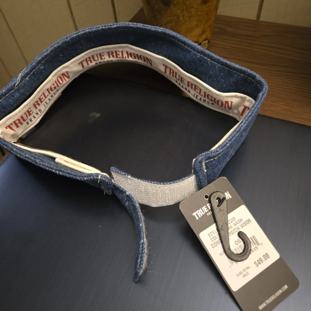True Religion Sun Visor size OS Denim